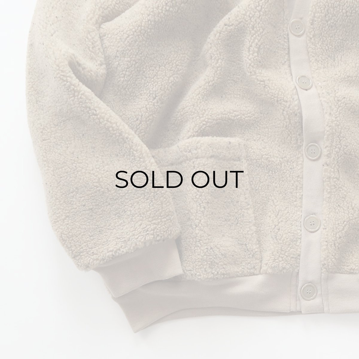 画像6: 90's HABAND BOA FLEECE V NECK CARDIGAN (6)