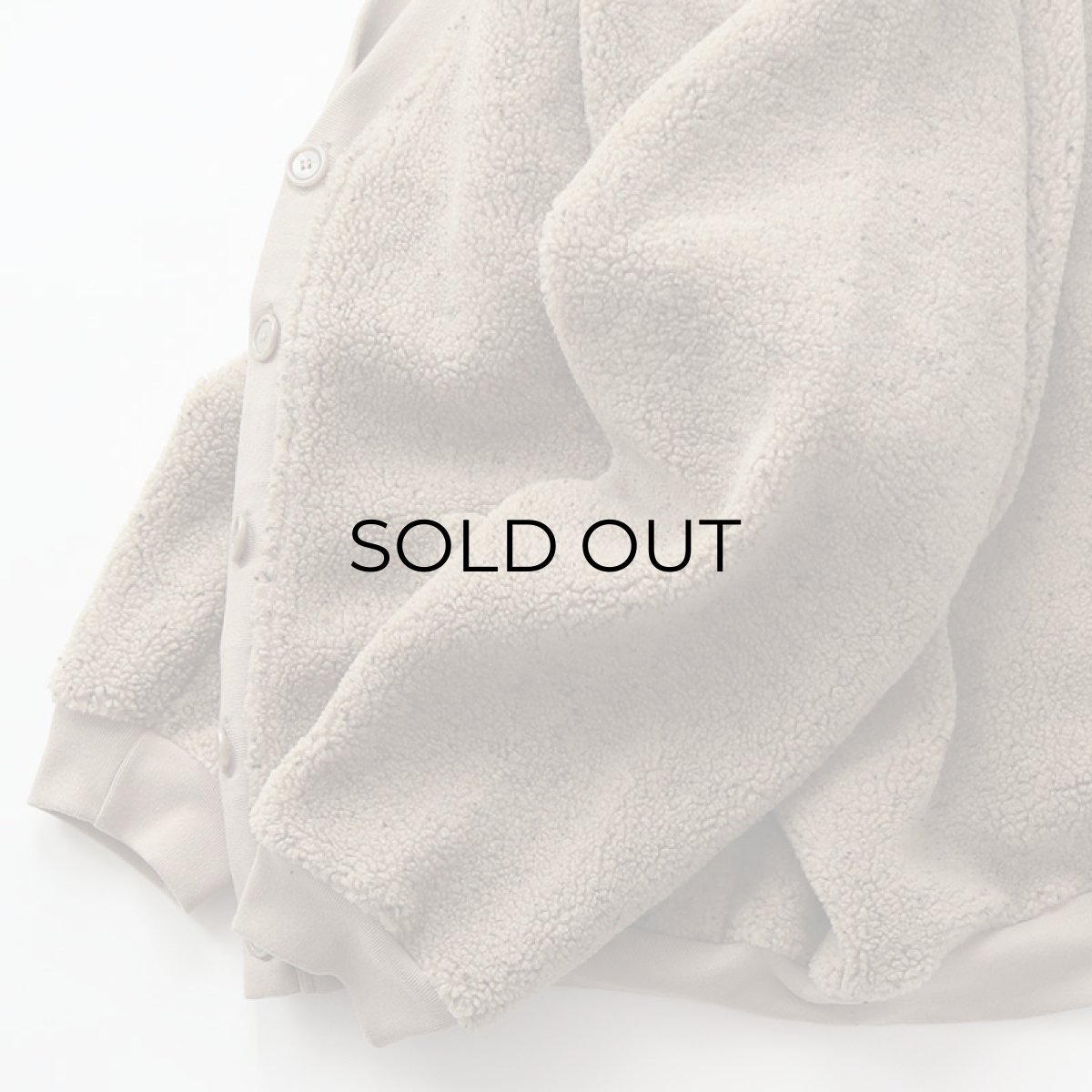 画像8: 90's HABAND BOA FLEECE V NECK CARDIGAN (8)