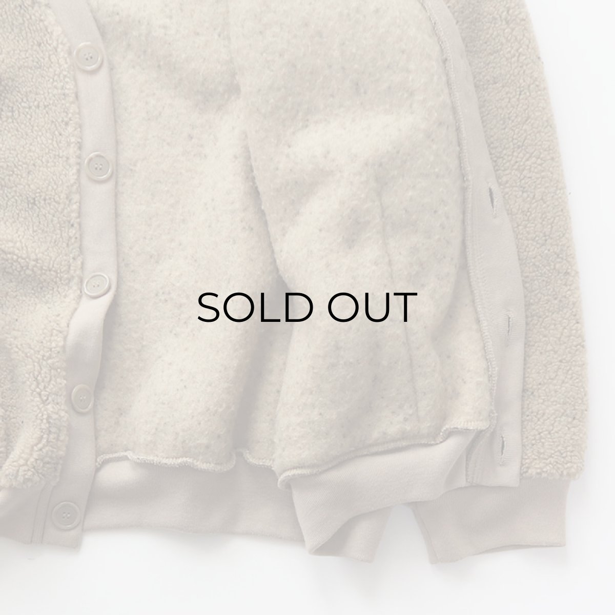 画像7: 90's HABAND BOA FLEECE V NECK CARDIGAN (7)