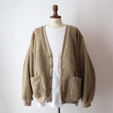 画像11: 90's HABAND BOA FLEECE V NECK CARDIGAN (11)