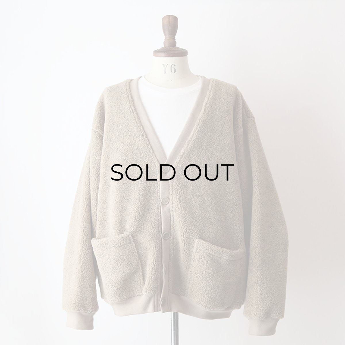 画像10: 90's HABAND BOA FLEECE V NECK CARDIGAN (10)