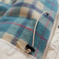 画像12: 80's L.L. Bean POLYESTER COTTON WOOL CHECK LINING PADDED LONG MOUNTAIN JACKET with HOOD (12)