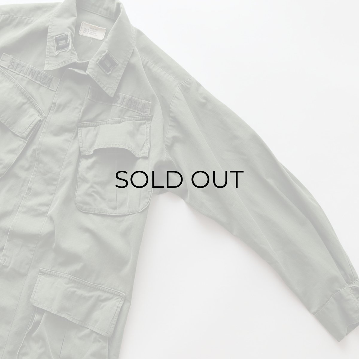 画像5: 60's US ARMY RIP-STOP COTTON POPLIN JUNGLE FATIGUE JACKET "4th MODEL"【SIZE : X-SMALL - SHORT】 (5)