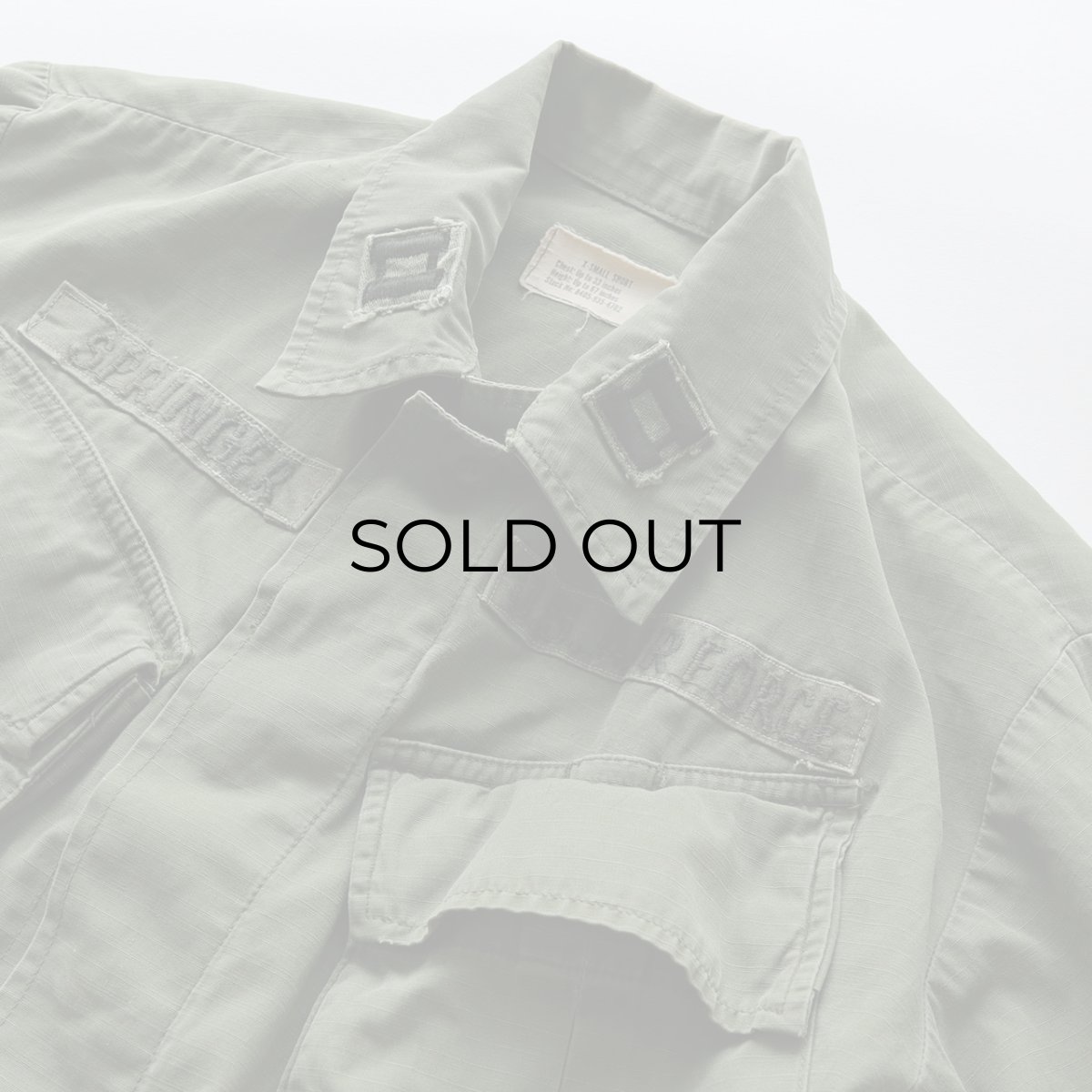 画像7: 60's US ARMY RIP-STOP COTTON POPLIN JUNGLE FATIGUE JACKET "4th MODEL"【SIZE : X-SMALL - SHORT】 (7)