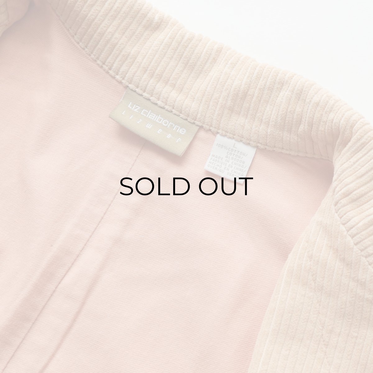 画像7: 90's Liz claiborne COTTON WIDE WALE CORDUROY CHORE JACKET (7)