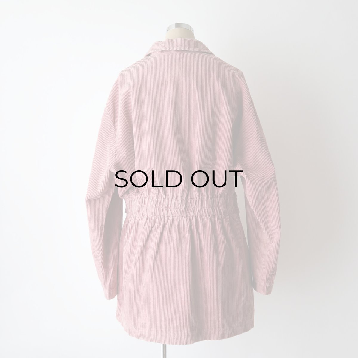 画像12: UNKNOWN BRAND COTTON WIDE WALE CORDUROY HALF COAT (12)