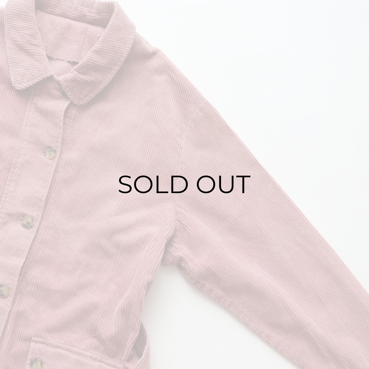 画像4: UNKNOWN BRAND COTTON WIDE WALE CORDUROY HALF COAT (4)