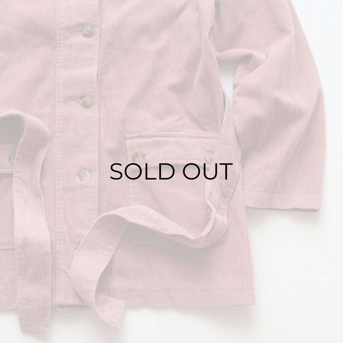 画像5: UNKNOWN BRAND COTTON WIDE WALE CORDUROY HALF COAT (5)