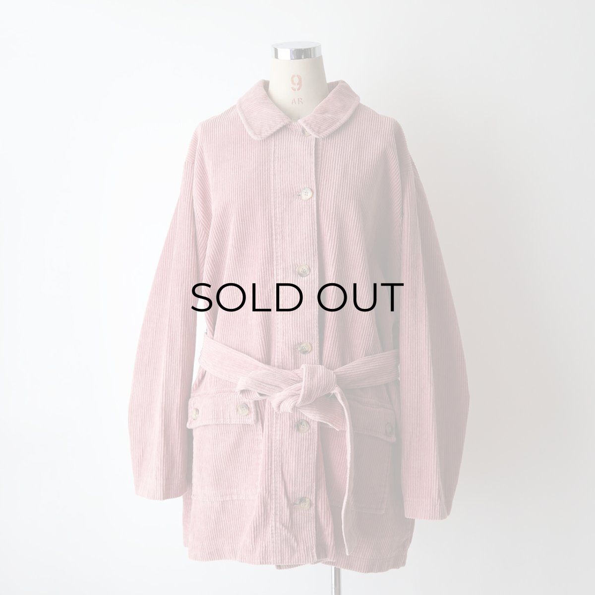 画像9: UNKNOWN BRAND COTTON WIDE WALE CORDUROY HALF COAT (9)