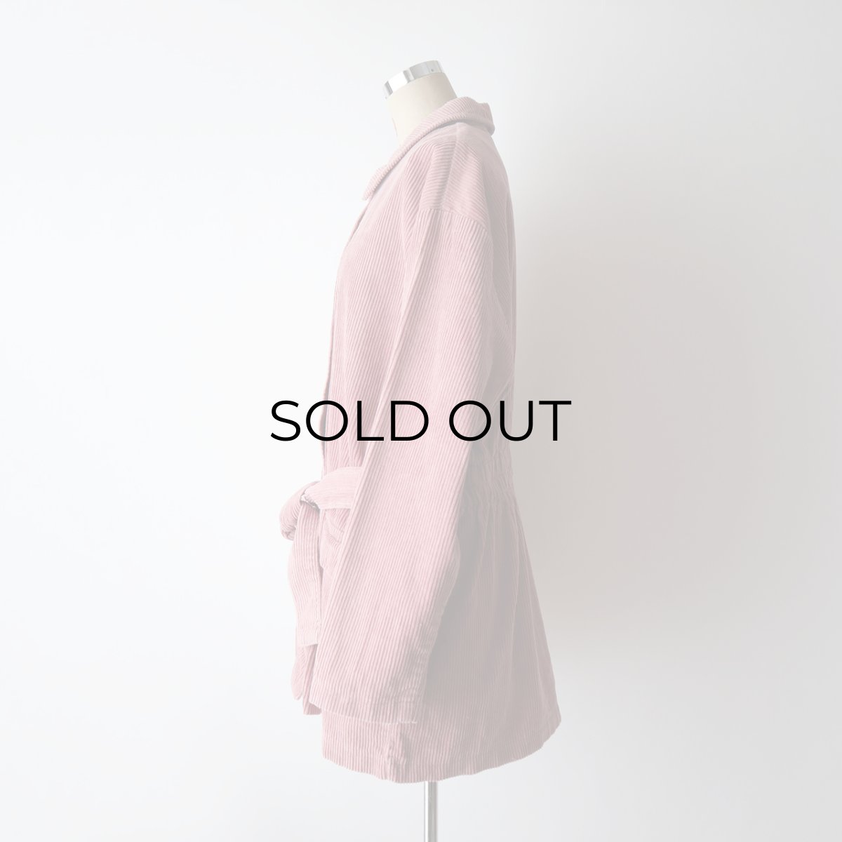 画像11: UNKNOWN BRAND COTTON WIDE WALE CORDUROY HALF COAT (11)