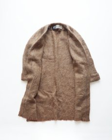 画像2: 60's Andrew Stewart MOHAIR WOOL GOWN COAT "WOVEN IN SCOTLAND" (2)