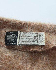 画像7: 60's Andrew Stewart MOHAIR WOOL GOWN COAT "WOVEN IN SCOTLAND" (7)