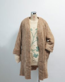 画像10: 60's Andrew Stewart MOHAIR WOOL GOWN COAT "WOVEN IN SCOTLAND" (10)