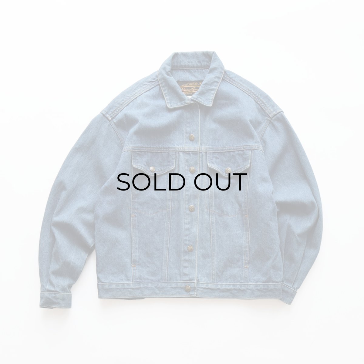 画像1: 80's Eddie Bauer COTTON DENIM TRUCKER JACKET (1)