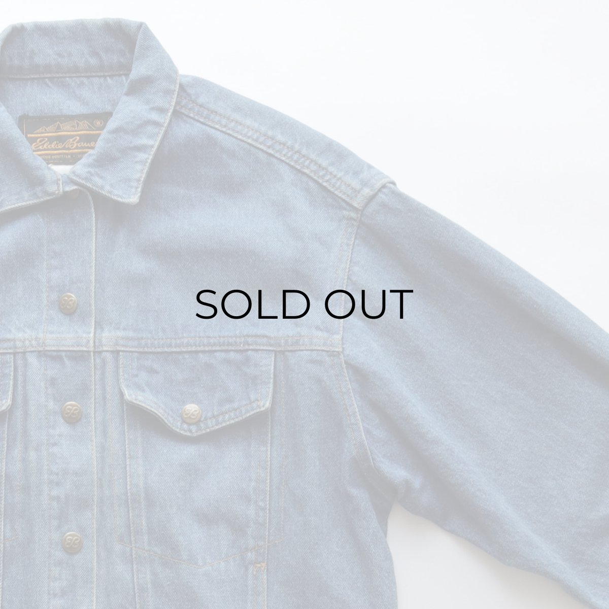画像3: 80's Eddie Bauer COTTON DENIM TRUCKER JACKET (3)