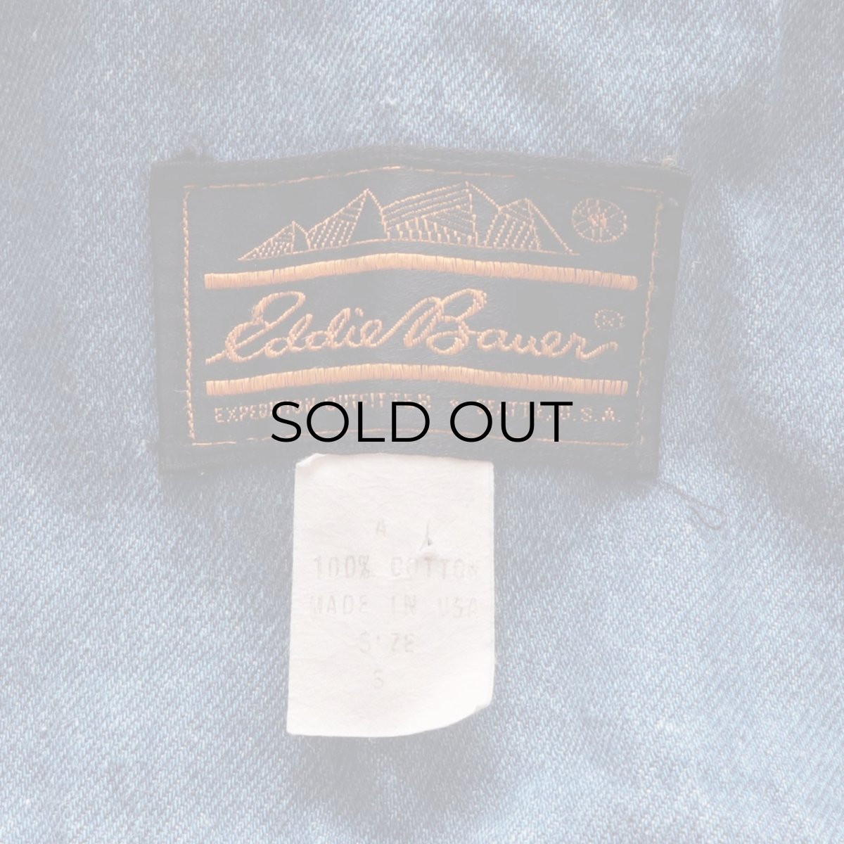 画像10: 80's Eddie Bauer COTTON DENIM TRUCKER JACKET (10)