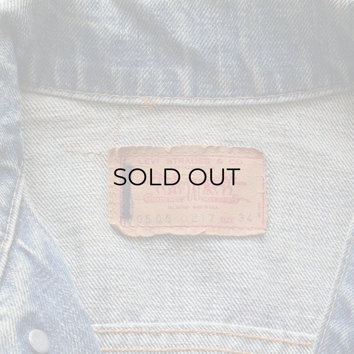 画像8: 70's LEVI'S 70505 DENIM TRUCKER JACKET (8)