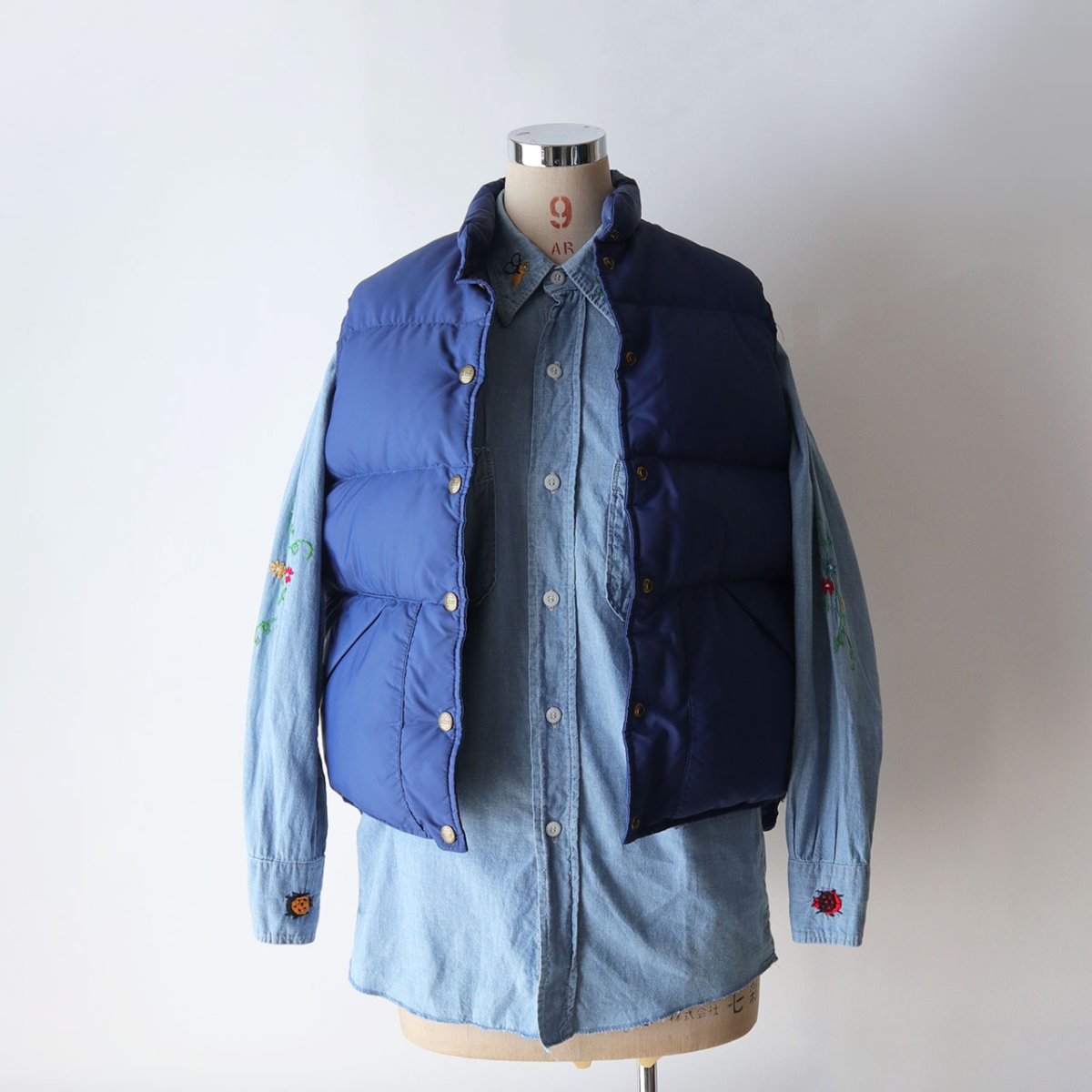 画像7: 80's L.L. Bean NYLON SNAP DOWN VEST (7)