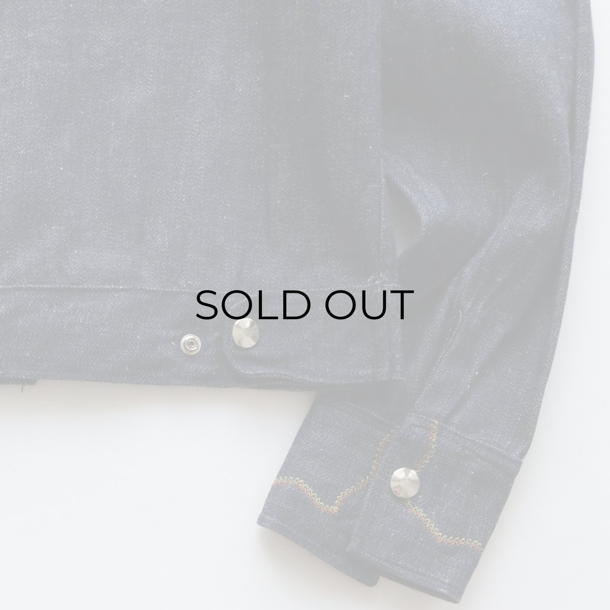 画像7: 70's UNKNOWN BRAND DENIM EMBROIDERED SHORT LENGTH SNAP JACKET "MINT CONDITION" (7)