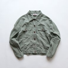 画像1: BILLBLASS LINEN COTTON SHORT LENGTH TRUCKER JACKET (1)