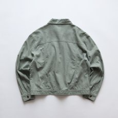 画像2: BILLBLASS LINEN COTTON SHORT LENGTH TRUCKER JACKET (2)