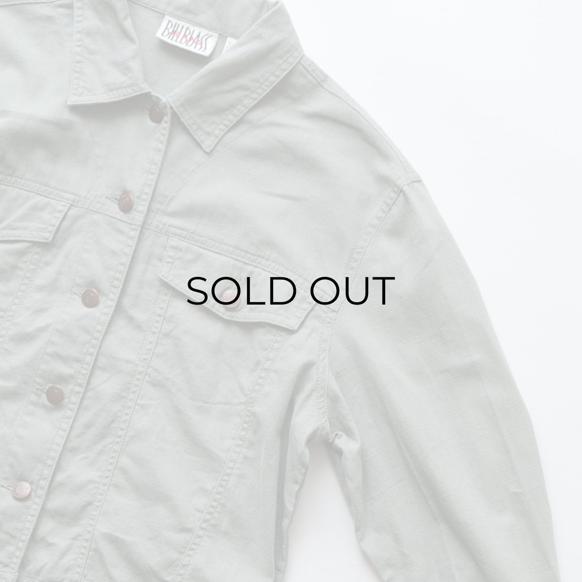 画像3: BILLBLASS LINEN COTTON SHORT LENGTH TRUCKER JACKET (3)