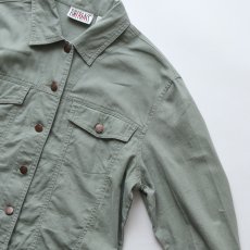 画像3: BILLBLASS LINEN COTTON SHORT LENGTH TRUCKER JACKET (3)