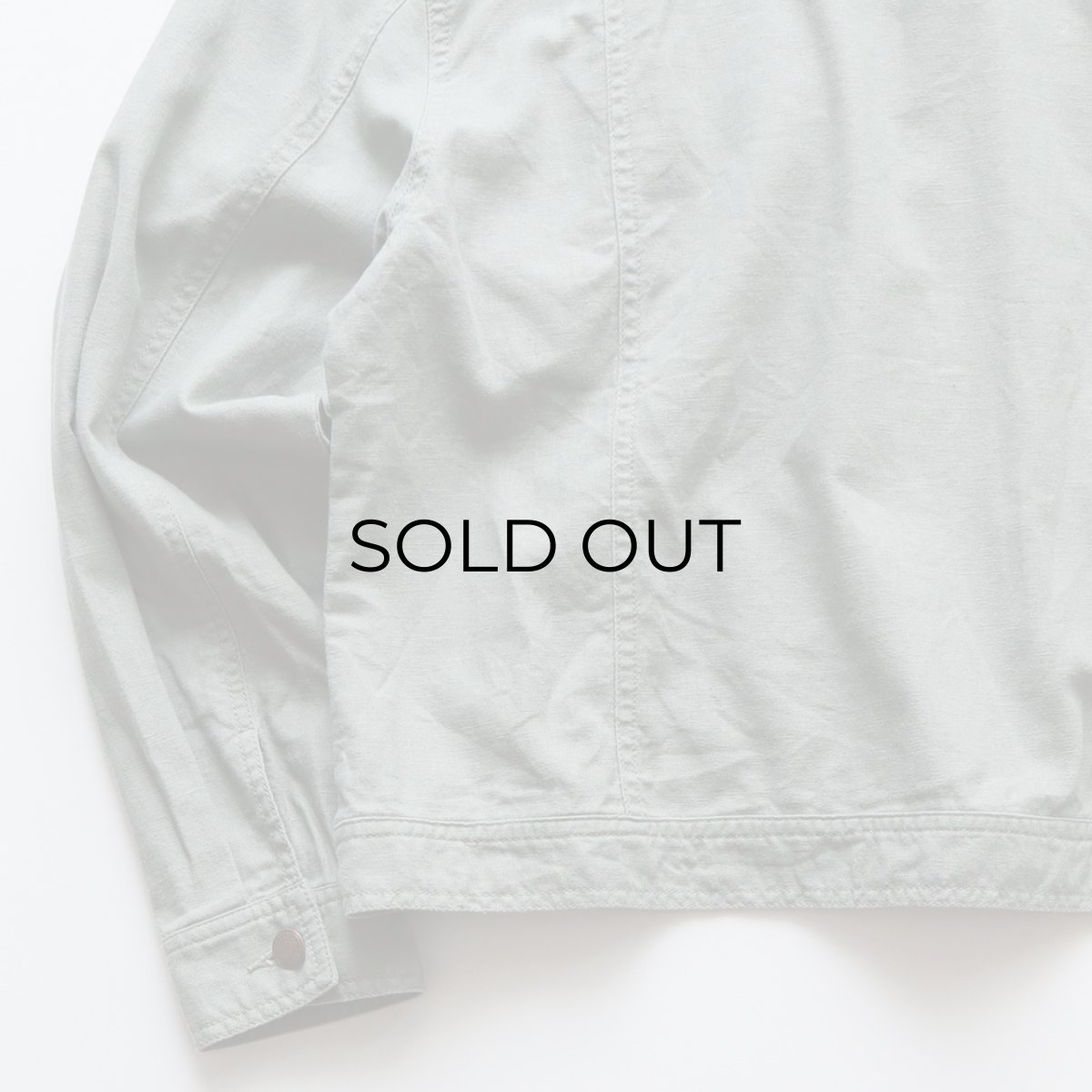 画像6: BILLBLASS LINEN COTTON SHORT LENGTH TRUCKER JACKET (6)