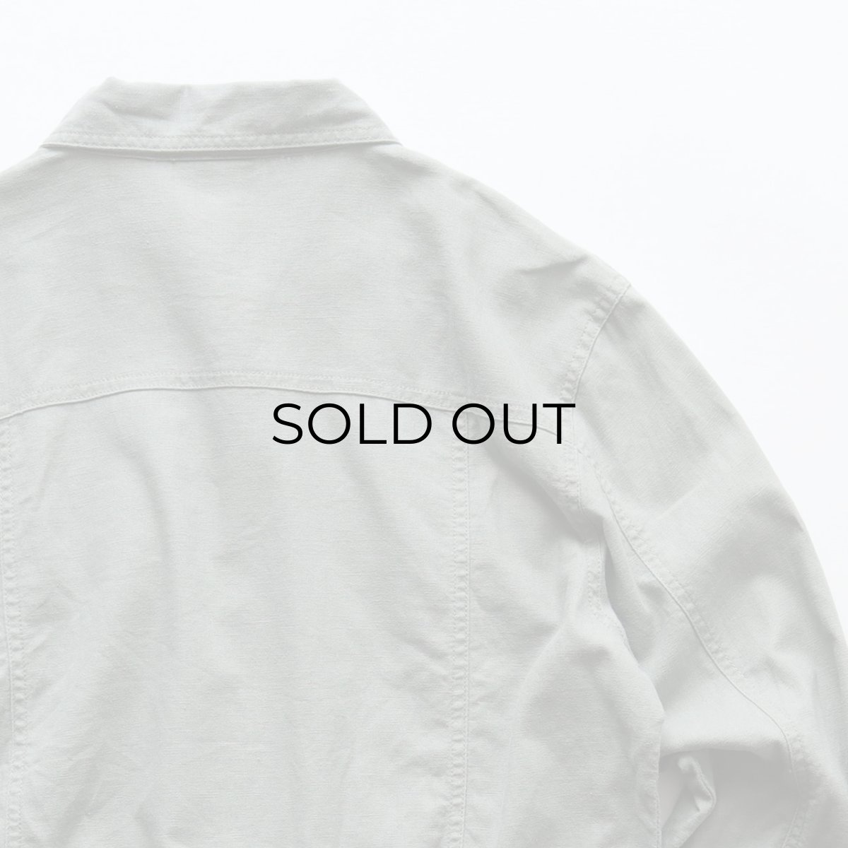 画像5: BILLBLASS LINEN COTTON SHORT LENGTH TRUCKER JACKET (5)