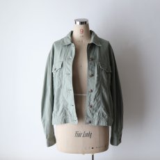 画像11: BILLBLASS LINEN COTTON SHORT LENGTH TRUCKER JACKET (11)