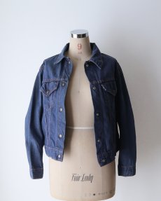 画像11: 〜70's LEVI'S "Levi's for gals" COTTON DENIM SNAP TRUCKER JACKET "BIG E" (11)