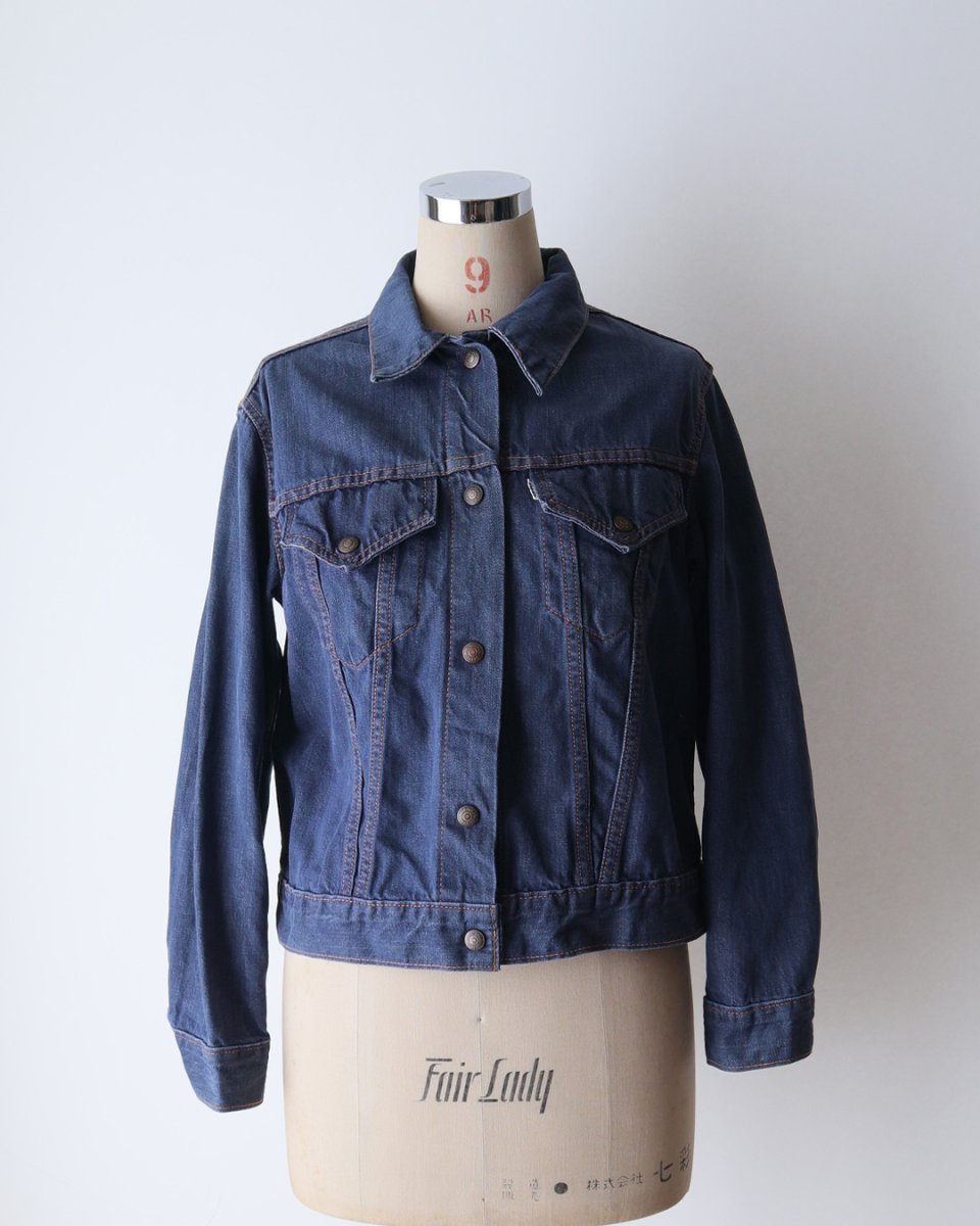 画像12: 〜70's LEVI'S "Levi's for gals" COTTON DENIM SNAP TRUCKER JACKET "BIG E" (12)