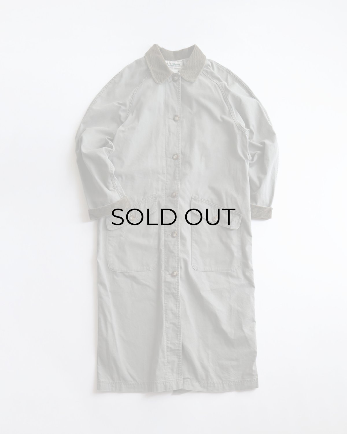 画像1: 80's L.L. Bean COTTON CANVAS WOMEN'S LONG FIELD COAT (1)