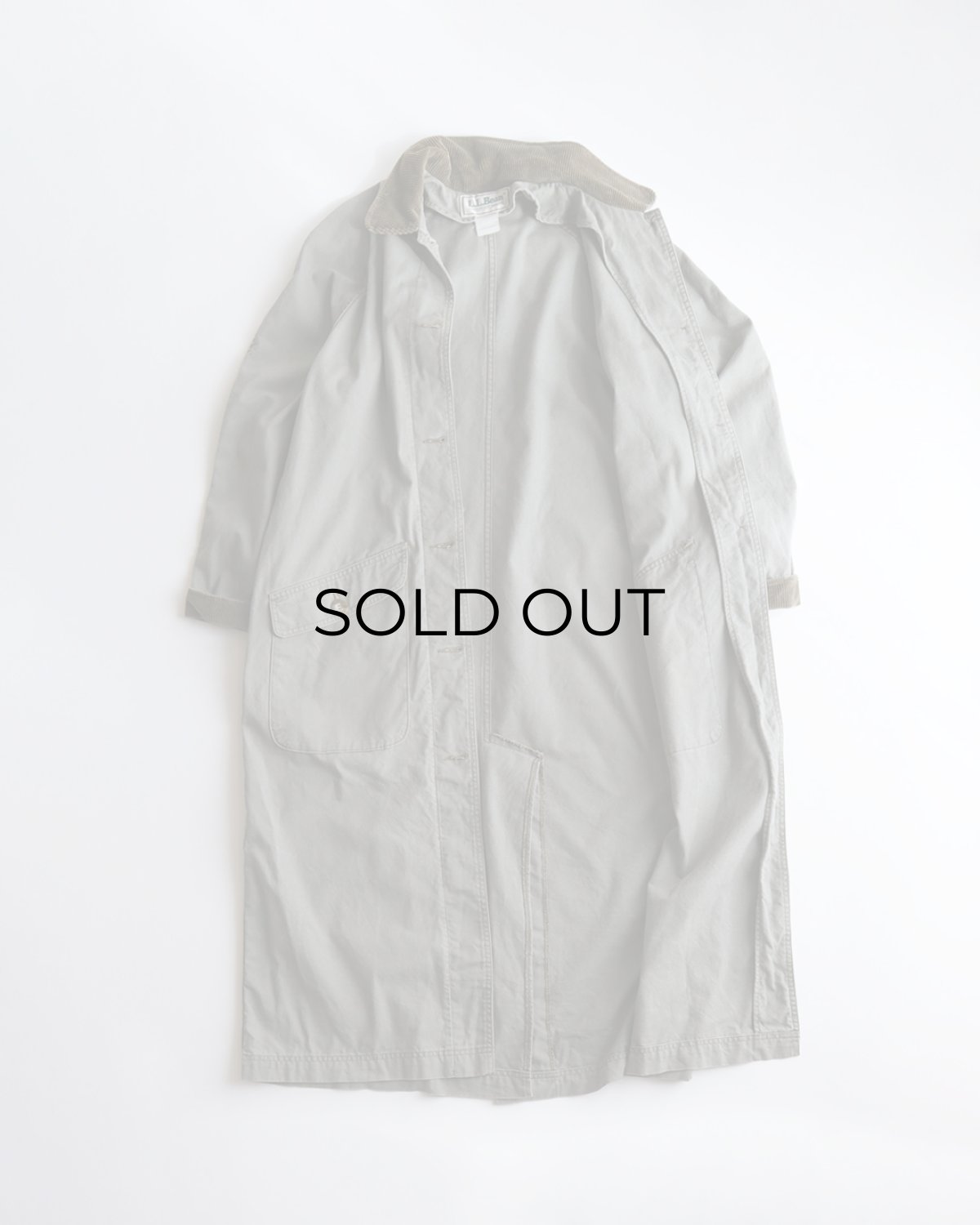 画像2: 80's L.L. Bean COTTON CANVAS WOMEN'S LONG FIELD COAT (2)