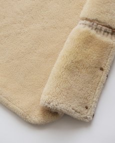 画像6: OLD UNKNOWN BRAND SHEEPSKIN SHAWL COLLAR VEST (6)