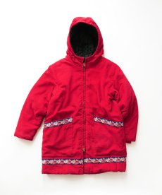 画像1: 60's UNKNOWN BRAND COTTON CORDUROY QUILTED LINING ZIP ESKIMO COAT (1)