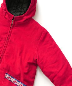 画像4: 60's UNKNOWN BRAND COTTON CORDUROY QUILTED LINING ZIP ESKIMO COAT (4)