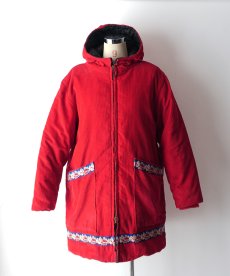 画像16: 60's UNKNOWN BRAND COTTON CORDUROY QUILTED LINING ZIP ESKIMO COAT (16)