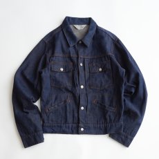 画像1: 70's TOWNCRAFT DENIM Wrangler style 4-POCKET SNAP TRUCKER JACKET (1)