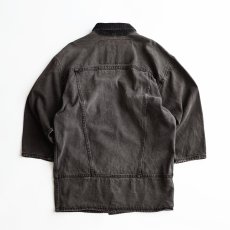 画像3: 80's LEVI'S 77932 BLACK DENIM WOMENS BIG SILHOUETTE LONG TRUCKER JACKET "MADE IN USA" (3)