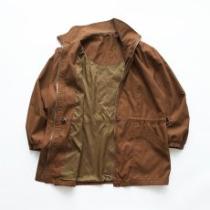 画像2: 90's AEROS PEACH SKIN ZIP STAND COLLAR HALF COAT (2)