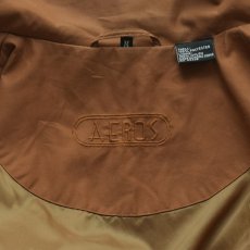 画像6: 90's AEROS PEACH SKIN ZIP STAND COLLAR HALF COAT (6)