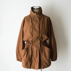 画像12: 90's AEROS PEACH SKIN ZIP STAND COLLAR HALF COAT (12)