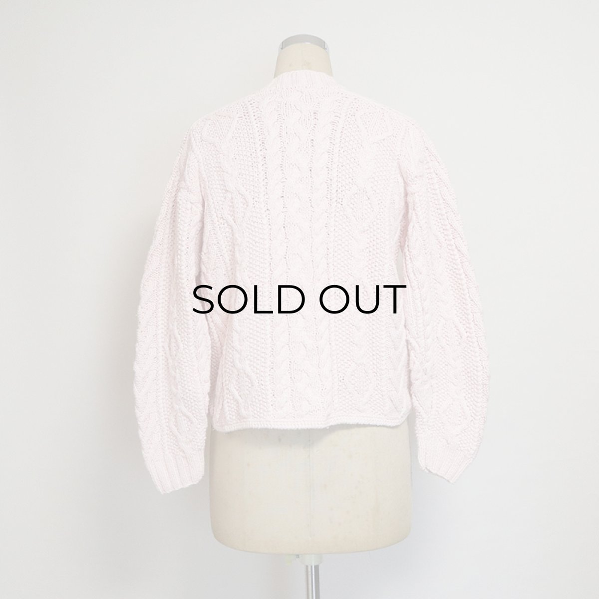 画像9: SMYTHE AND Co. COTTON CABLE KNIT CARDIGAN (9)