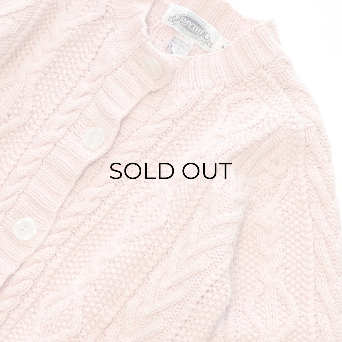 画像3: SMYTHE AND Co. COTTON CABLE KNIT CARDIGAN (3)