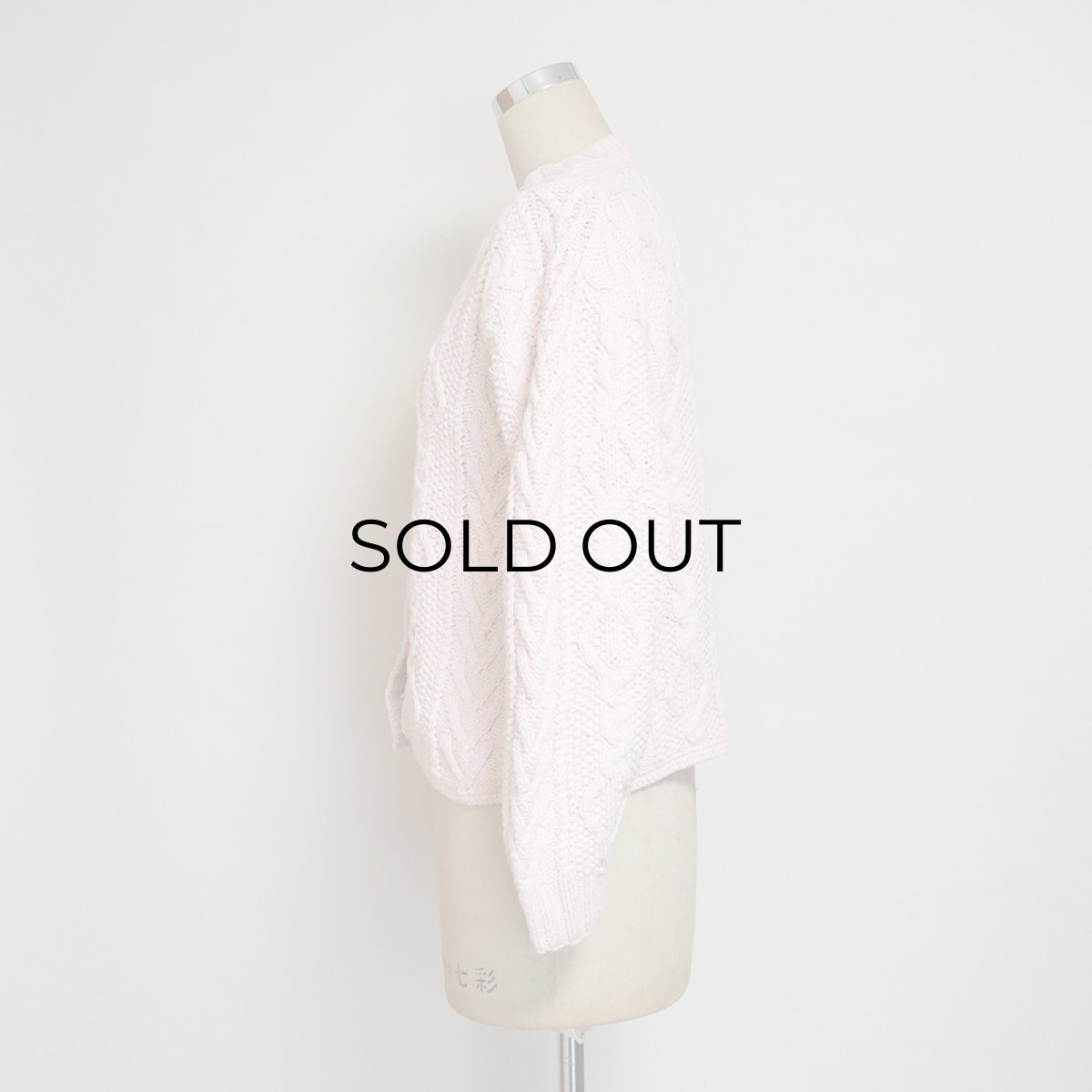 画像8: SMYTHE AND Co. COTTON CABLE KNIT CARDIGAN (8)