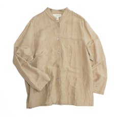 画像1: easyspirit SILK LINEN STAND COLLAR JACKET (1)