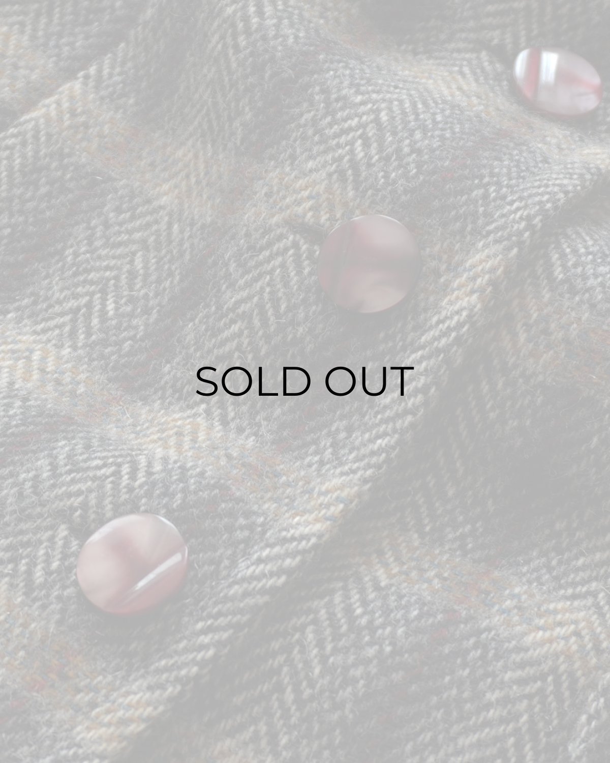 画像7: UNKNOWN BRAND WOOL HERRINGBONE TWEED CHECK 4B JACKET (7)