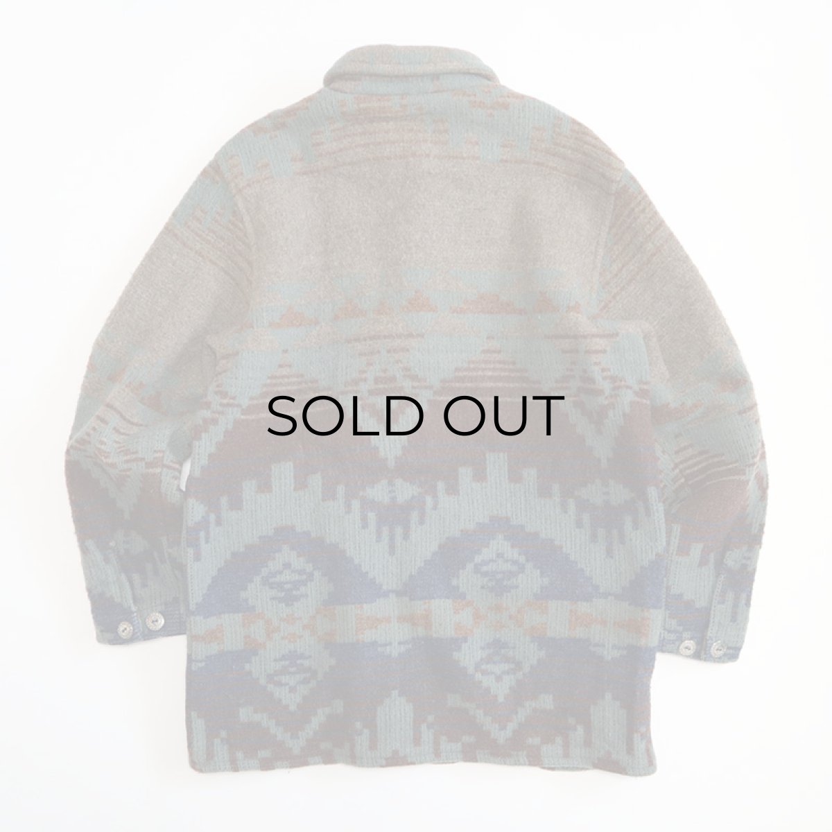 画像3: 80's L.L. BEAN WOOL NYLON NATIVE PATTERN JACKET (3)