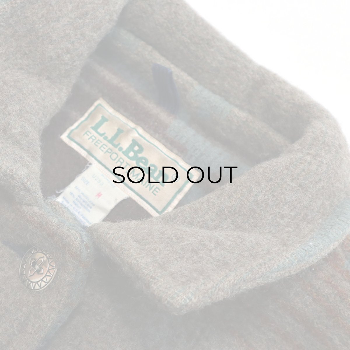 画像5: 80's L.L. BEAN WOOL NYLON NATIVE PATTERN JACKET (5)